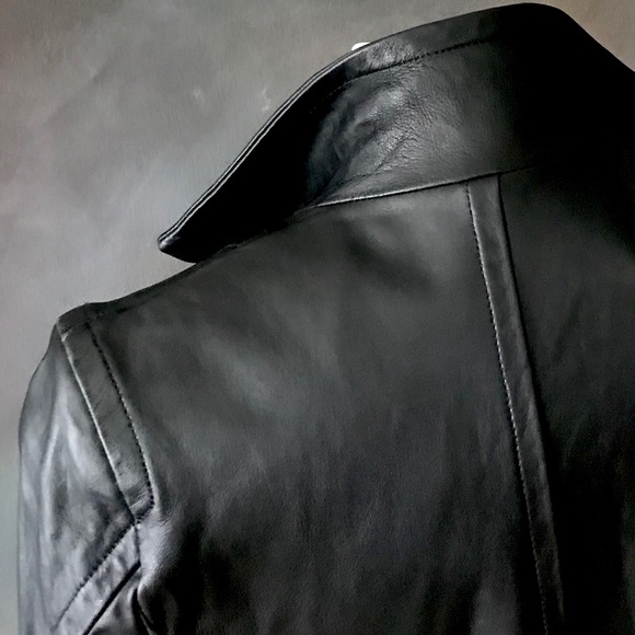 Atos Lombardini Luxury Leather Jacket Italy 40 - Picture 6 of 8